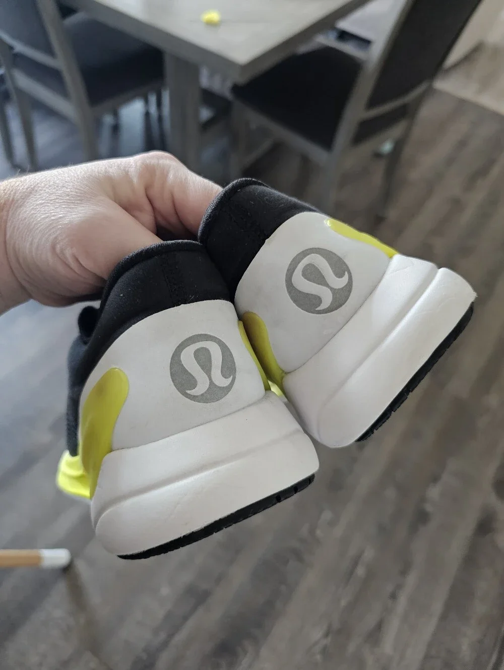 Lululemon - Blissfeel Black / Electric Lemon / White Running Shoes